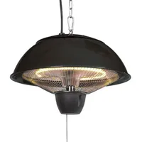 Perel Terrassen-Heizstrahler, 1500 W, Halogen, Deckenmontage, Zugschalter, Kette, 1