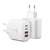 2-Pack USB C Ladegerät, 40W 4 Ports Mehrfach USBC Stecker, Schnellladegerät Type C PD 3.0 Power Adapter USB Netzteil für iPhone 16 15 14 Pro Max Plus 13 12 11, Samsung, Handys Ladeadapter Ladestecker