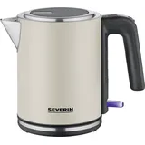 Severin 9577 Wasserkocher BPA-frei, Kontrollleuchte Beige, Schwarz