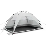 Qeedo Strandmuschel mit UV-Schutz (UV80) & kleinem Packmaß - Leichtes, schnell aufzubauendes Strandzelt (Quick-Up System) bietet Sonnenschutz & Windschutz am Strand, vor allem für Kinder