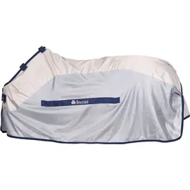 Bucas Fliegenregendecke Buzz-off Rain & Neck 165 cm Silber/Blau