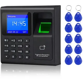 LUCINE 1,8 Zoll biometrischer Fingerabdruck Zeiterfassungssystem Uhrenrekorder Aufzeichnungsgerät Elektronische Maschine F30