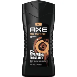 Axe 3-in-1 Duschgel & Shampoo Dark Temptation für langanhaltende Frische und Duft nach der Dusche getestet 250 ml 24 Stück