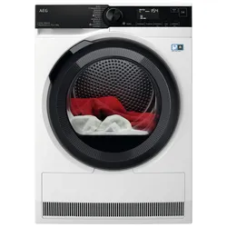 AEG Wärmepumpentrockner "TR9T75680, 3D-Scan-Restfeuchteermittlung, trocknet Wolle und Seide", A+++ (A+++-D), weiß, B:59,6cm H:85cm T:66,3cm, Trockner, 3D-Scan-Technologie-Restfeuchteermittlung, trocknet Wolle und Seide