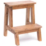 DESIGN DELIGHTS Pflanzentreppe, Natur, Holz, 40x50x46 cm, Wohnzimmer, Wohnzimmertische, Blumenständer
