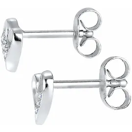 Elli DIAMONDS Ohrstecker Herz Silber 925 Sterling 0,03 ct