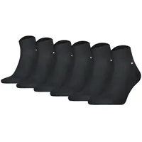 Tommy Hilfiger Herren Socken, 6er Pack - Men's QUARTER ECOM schwarz, 47-49