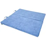 Jeflex Weichbodenmatte Spielmatte Turnmatte klappbar VELVET DELUXE 120 x 120 x 6 cm BLAU blau