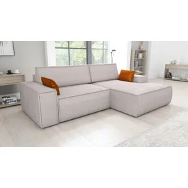 mebloland Ecksofa TOR mit Schlaffunktion. Farbe: Dove. - Grau