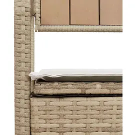 vidaXL Gartenbank 55 x 74 x 55 cm Beige