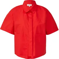 s.Oliver Hemdbluse Verkürzte Relaxed Fit rot 46