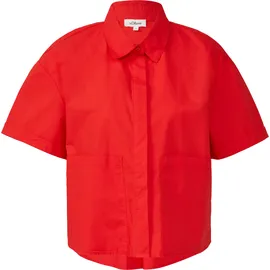 s.Oliver Hemdbluse Verkürzte Relaxed Fit rot 46