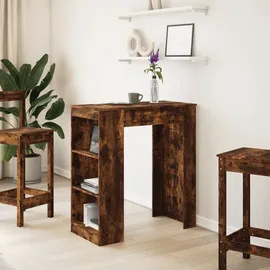 vidaXL Bartisch mit Regal 95 x 47 x 103,5 cm Braun