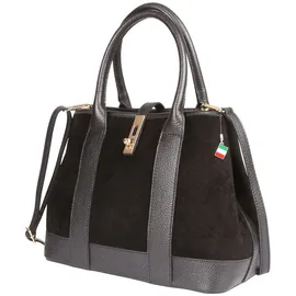 FLORENCE Schultertasche Leder Black