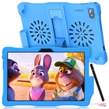 Kinder Tablet mit Hülle und Stift-Tablet 10 Zoll Android 12,Tablet PC 3GB+32GB (128GB erweiterbar) Tablet für Kinder Quad-core,6000mAh Akku,2MP+5MP Kamera,IPS FHD 1280*800,5G Wifi,Bluetooth 5,0