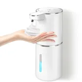 Automatischer Seifenspender, Dalugo No Touch Schaumseifenspender Sensor 380mL USB Wiederaufladbar Seifenspender Wandbefestigung, IPX5 Wasserdicht Elektrischer Seifenspender Weiß für Badezimmer Küche