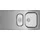 Teka Universe 60 T-XP 1 1/2B 1D Edelstahl poliert Handbetätigung 1000 x 500 mm