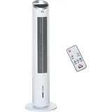 Homcom Turmventilator 30 cm Silber/Weiß