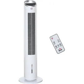 Homcom Turmventilator 30 cm Silber/Weiß
