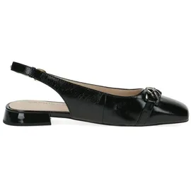 CAPRICE Leder Pumps Sling Schwarz 29400