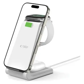 TECH-PROTECT QI15W-A36 3in1 Charging station for Apple White
