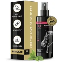 Peticare Huföl für Pferde fördert nachhaltig Hufwachstum | Elastizität am Huf