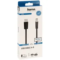 Hama USB Kabel 1,5 m USB 2.0 USB A