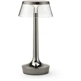 Flos Bon jour Unplugged Akkutischleuchte black chrome