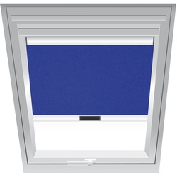 Roto Sichtschutzrollo Nachtblau 2-R22, 74x118 cm (7/11), 315,Elektro,Roto,weiße Schiene