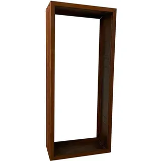 Estexo Kaminholzregal Brennholzregal Edelrost 115x50x25 cm Holzregal Rost Cortenstahl