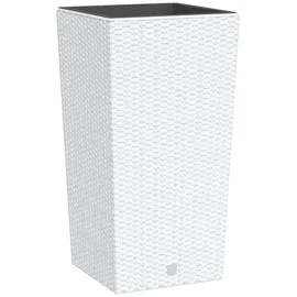 vidaXL Pflanzkübel 21/49 L Komplettset 21 x 49 x 49 cm Weiß
