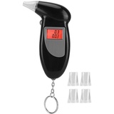 Ymiko Tragbarer Alkoholtester, Professioneller Alkohol-Alkoholtester, Atem-LCD-Digitalanzeige Alkoholtester-Analysator Schnell Reagierender Alkoholtester mit Digitalem LCD