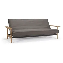 Schlafsofa Barrea Kunstfaser H:92cm/B:230cm/T:100cm Gelb Relaxfunktion skandinavisch