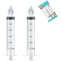Nasendusche, 2 Stück Nasendusche, Nasenspüler, 10 ml Professionelle Nasenspülung, Nasenspüler, Wiederverwendbar, Tragbar(Transparent)