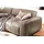KAWOLA Big Sofa Leder 3-Sitzer Taupe