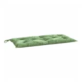 vidaXL Gartenbank-Auflage Blattmuster 100x50x7 cm Oxford-Gewebe