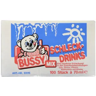 Bussy Mix Schleck Drinks, 100er Pack (100 x 70 ml)