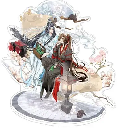 Acrylfigur Grandmaster of Demonic Cultivation - Wei Wuxian & Lan Wangji Süßflaggen, die im Wind wehen