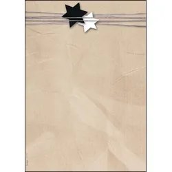 Sigel Christmas Motif Papers, Geschenkpapier, Beige, Monochromatisch, Papier, We