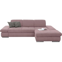 set one by Musterring Ecksofa »SO 4100«, Recamiere links oder rechts, wahlweise mit Bettfunktion lila