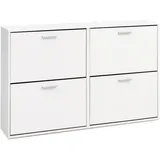 KADIMA DESIGN Nidda 120 x 81 x 24 cm weiß / weiß