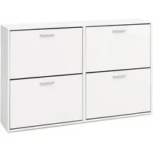 KADIMA DESIGN Nidda 120 x 81 x 24 cm weiß / weiß