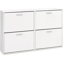 KADIMA DESIGN Nidda 120 x 81 x 24 cm weiß / weiß