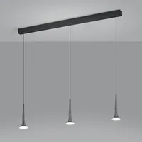 Helestra FLUTE Pendelleuchte, LED 3-flammig, schwarzchrom