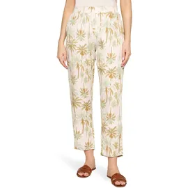 Cartoon Stoffhose Damen mit Gummizug Beige 40