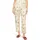 Cartoon Stoffhose Damen mit Gummizug Beige 40