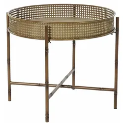 Beistelltisch DKD Home Decor 59 x 59 x 50 cm natürlich Metall