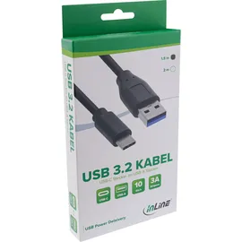 InLine USB 3.1 Kabel Typ C Stecker an A Stecker 2m
