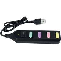 LEGAMI USB-Hub mit 4 Anschlüssen, Schwarz