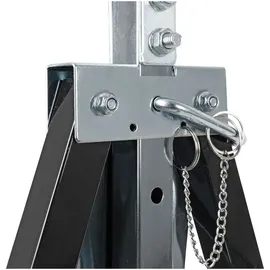 Stier Arbeitsbock Stahl 82 - 130 cm schwarz